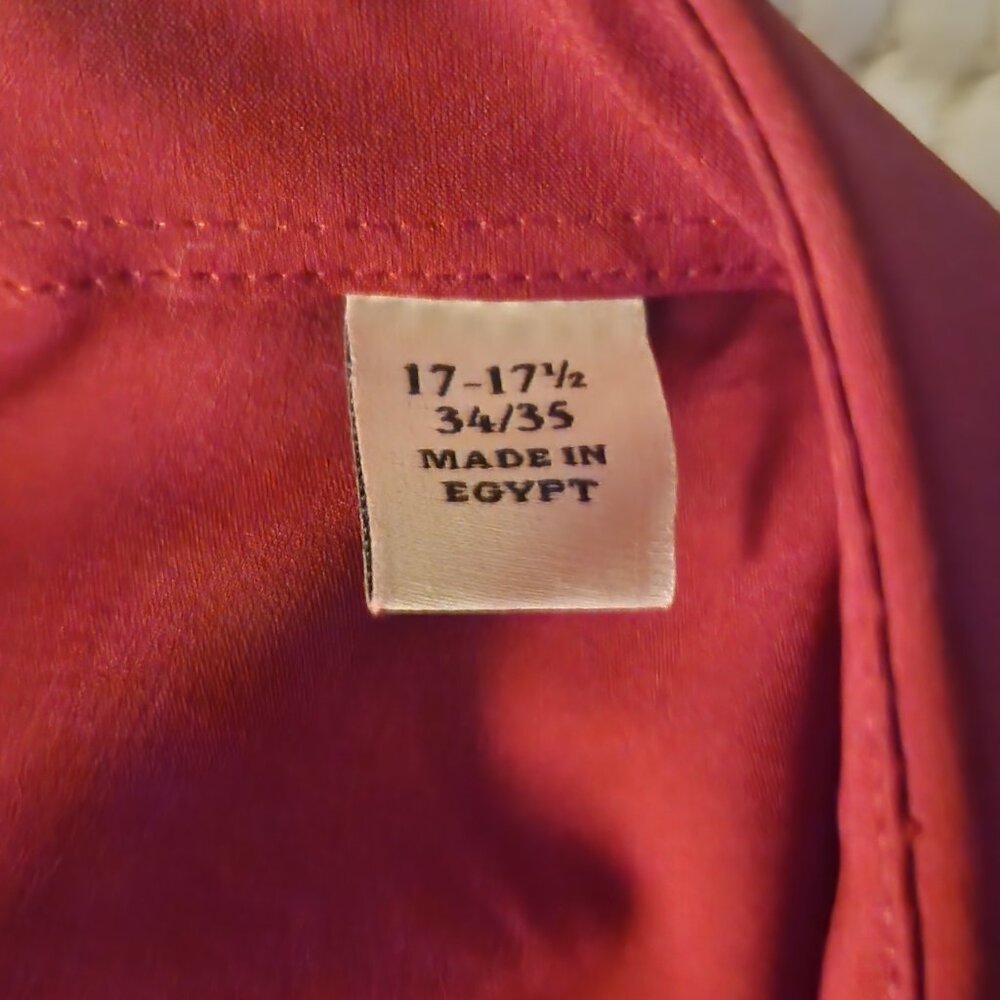 Rich Red Haggar Slim Fit Smart wash Button down - Picture 3 of 10